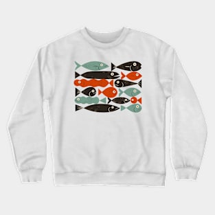 Fish Shapes Crewneck Sweatshirt